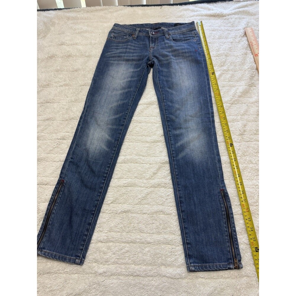 Genetic Denim The James Women’s Jeans Size 25 Blue Bootcut Zipper Hem